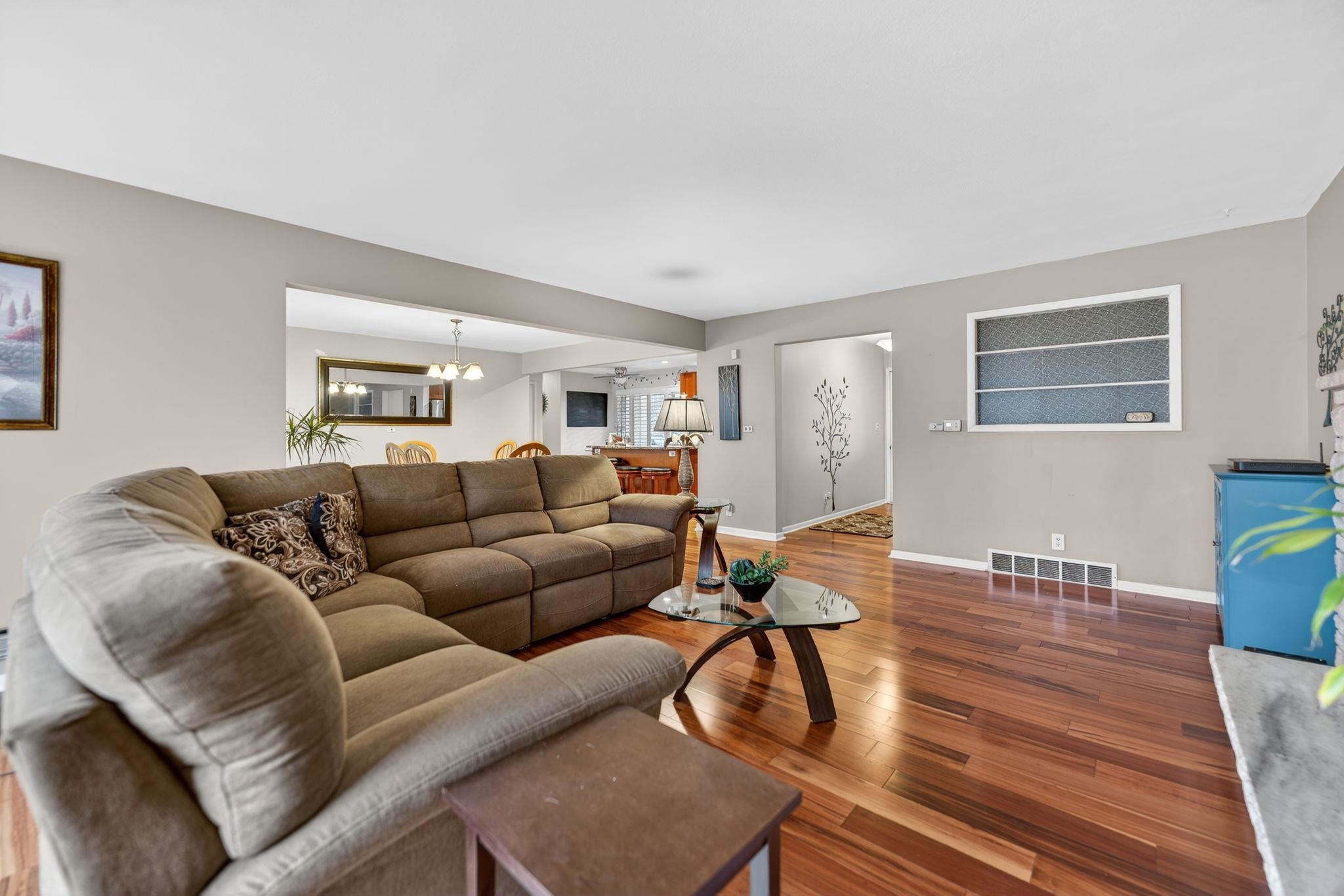 7681 Mill Road Rockford, IL 61108 - Photo 10 of 43 a living room with furniture and a wooden floor