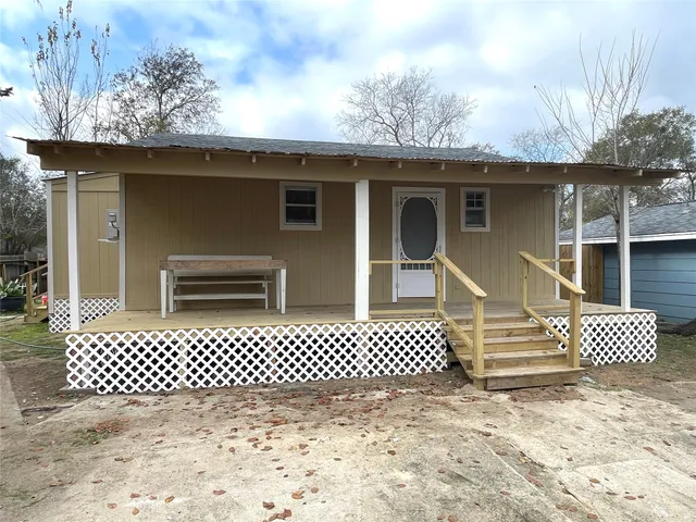 a front view of a house