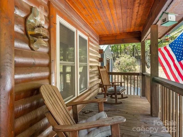 a view of balcony with couch