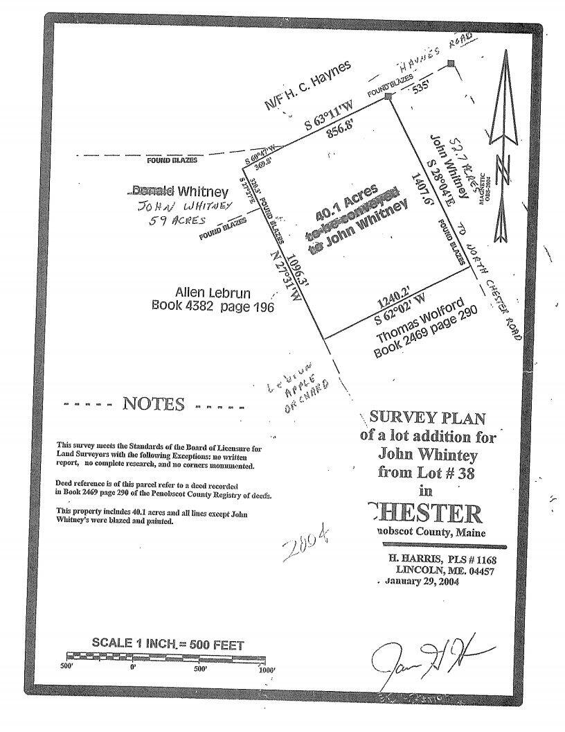 Tbd North Chester Road Lincoln, ME 04457 - Photo 2 of 2 Map for 9235 49