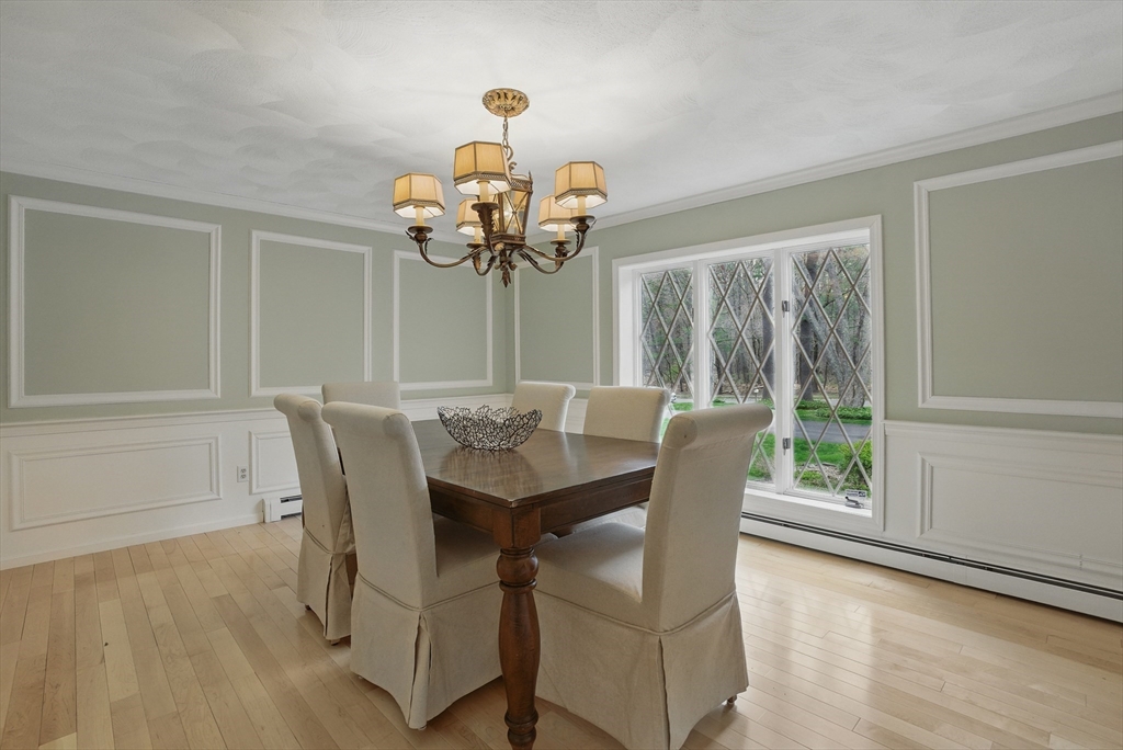 14 Harvard Drive Bedford, MA 01730 - Photo 13 of 40 a dining room with furniture a large window and wooden floor
