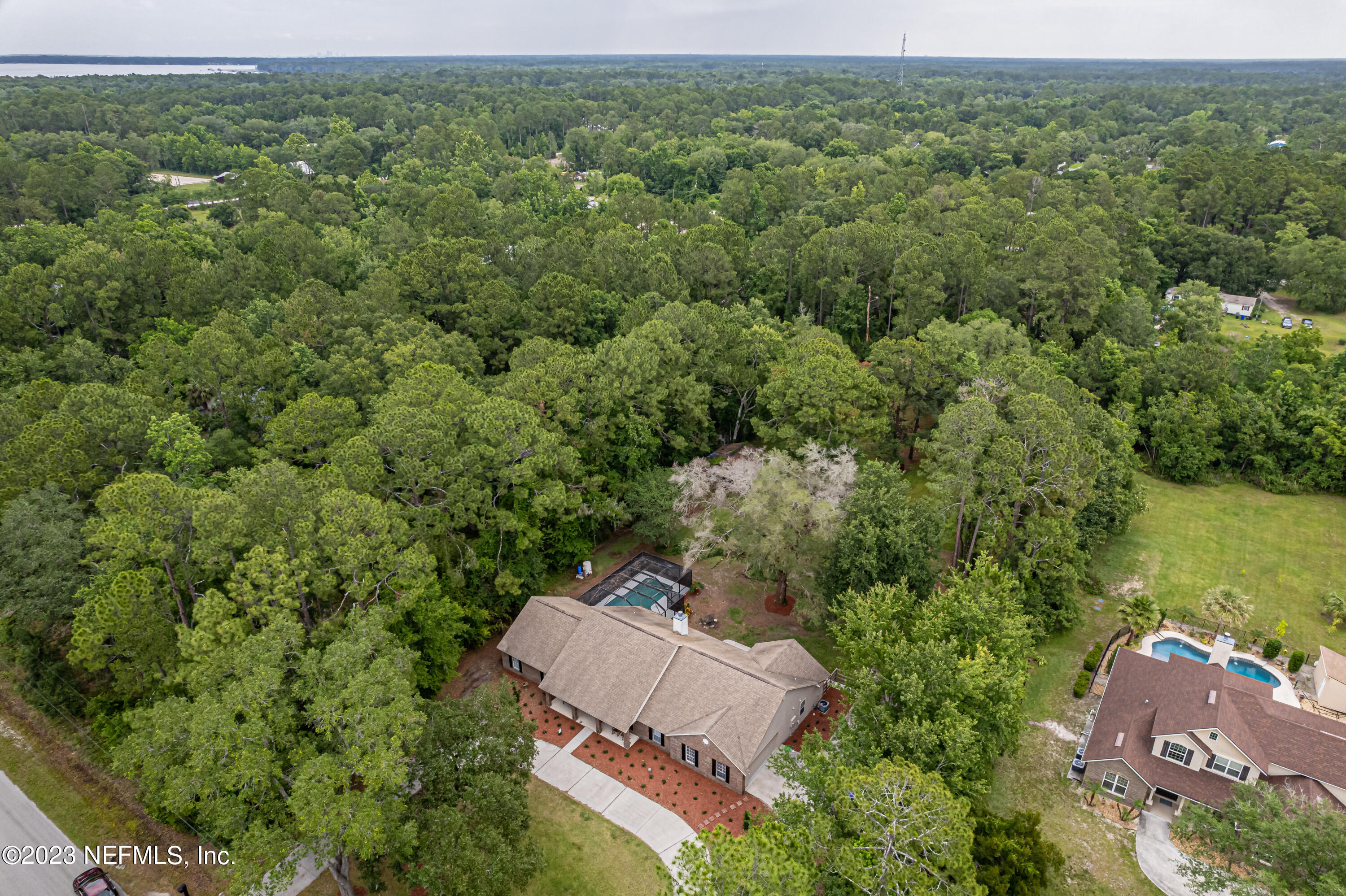 1193 Marlee Road St. Johns, FL 32259 - Photo 61 of 63 an aerial view of a house with a yard