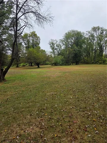 a big yard with lots of green space