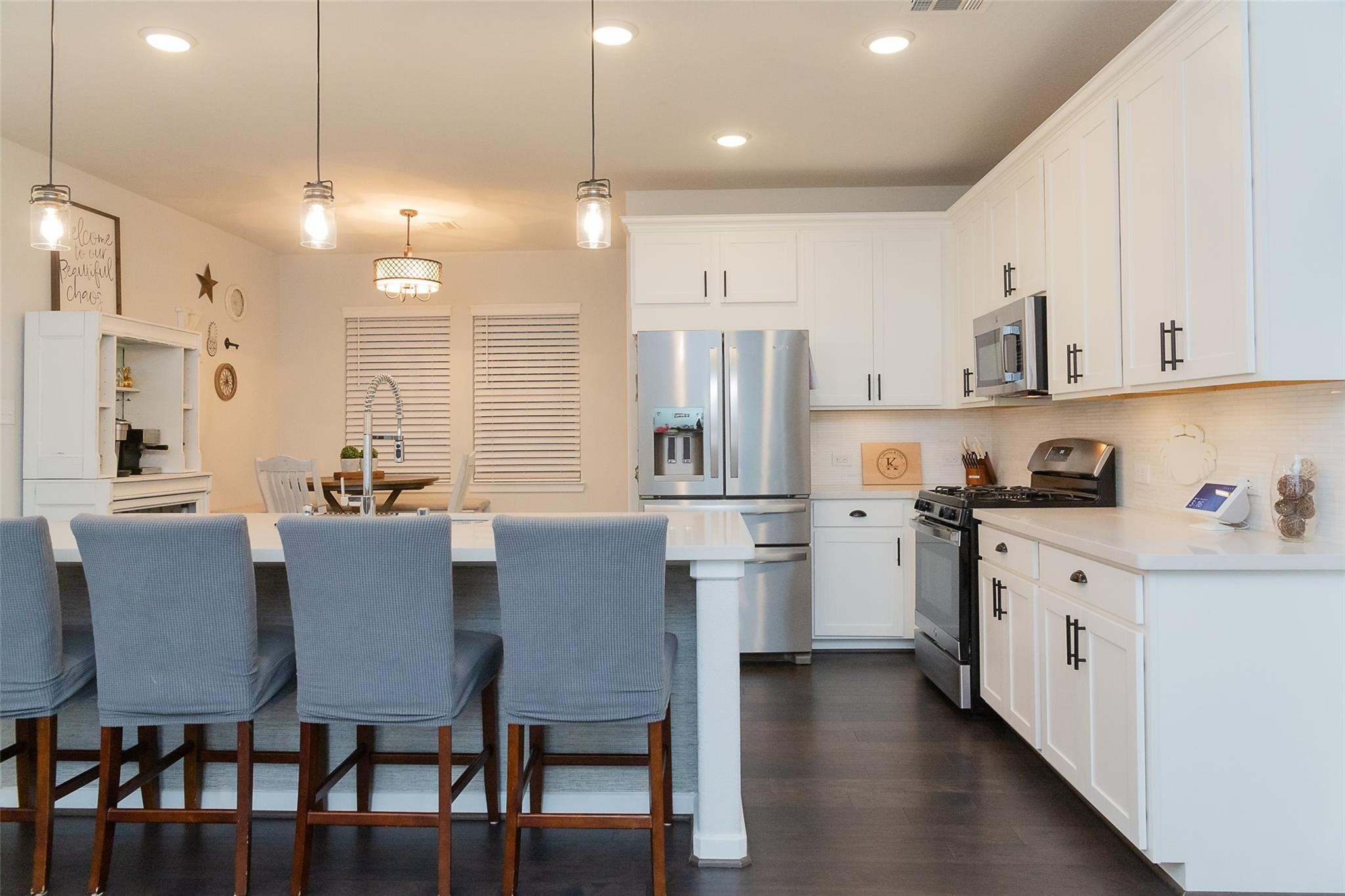 385 Weimer Lagoon Road La Porte, TX 77571 - Photo 5 of 22 The open layout flows into a cozy dining area,