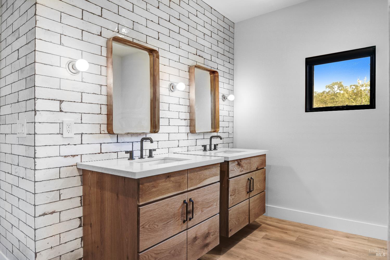 85 Trinity Road Glen Ellen, CA 95442 - Photo 34 of 62 a bathroom with a sink and a mirror