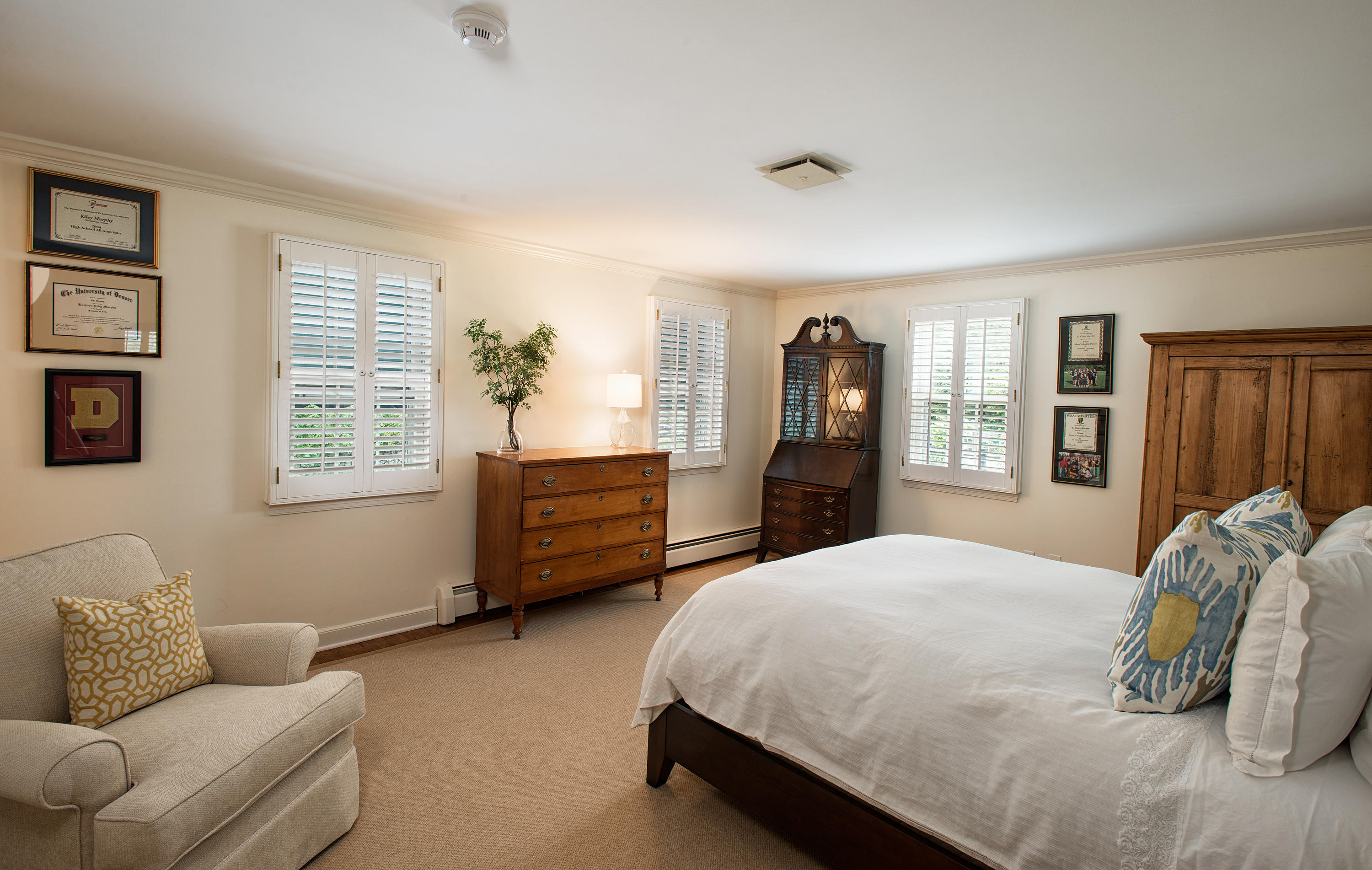 249 Nod Hill Road Wilton, CT 06897 - Photo 23 of 35 a bedroom with a bed couch and window