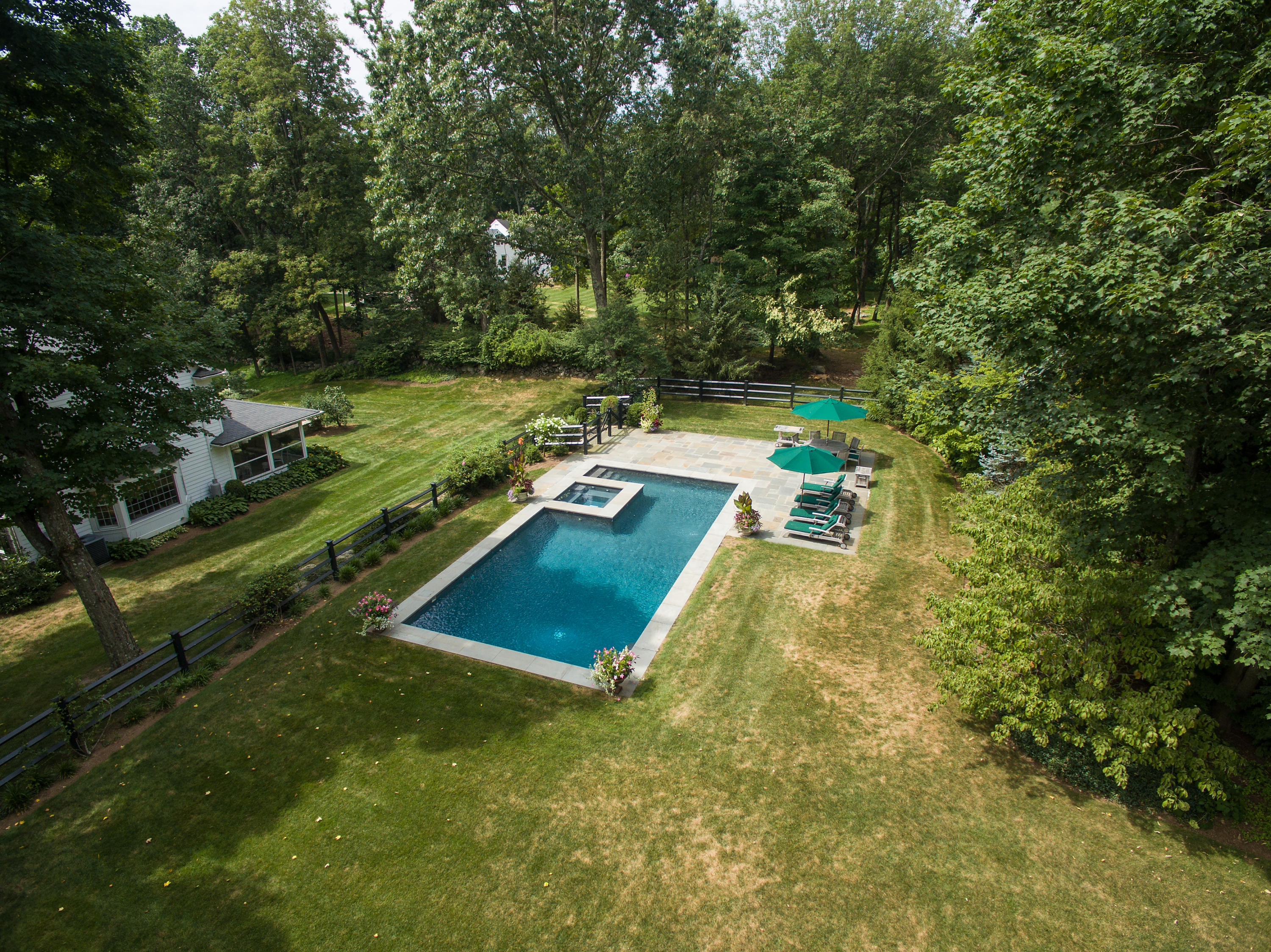 249 Nod Hill Road Wilton, CT 06897 - Photo 28 of 35 swimming pool view with a sitting space