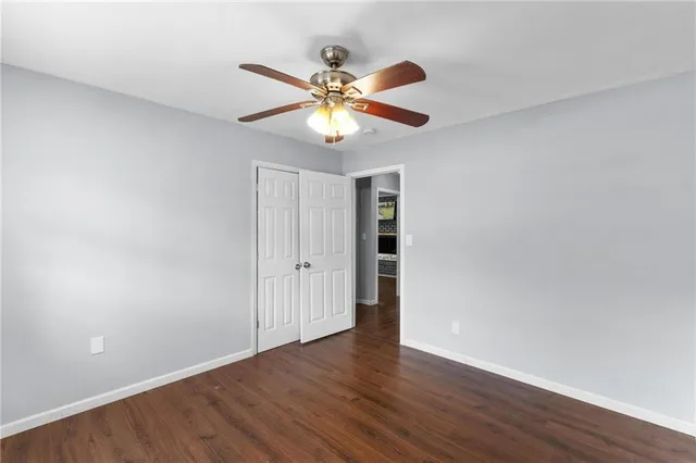 a view of an empty room