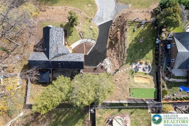 a view of swimming pool from a outdoor space