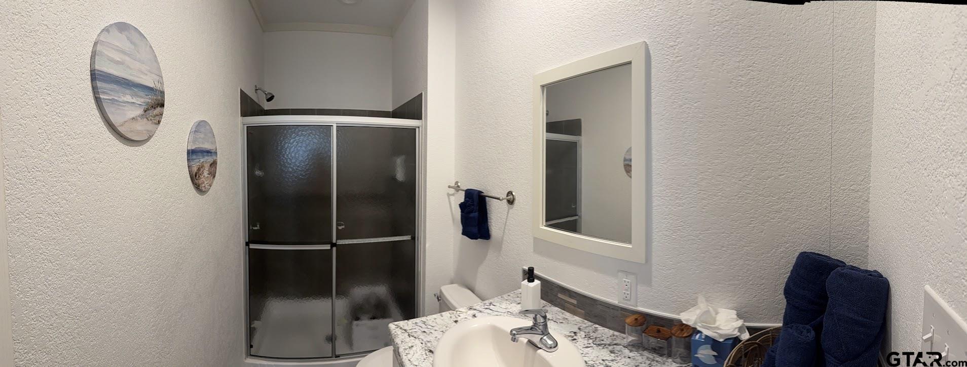 281 Indian Gap Quitman, TX 75783 - Photo 11 of 30 a bathroom with a toilet and a mirror