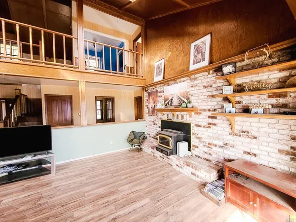 a front view of a building with many windows