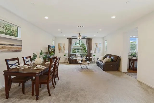 a view of a livingroom with furniture
