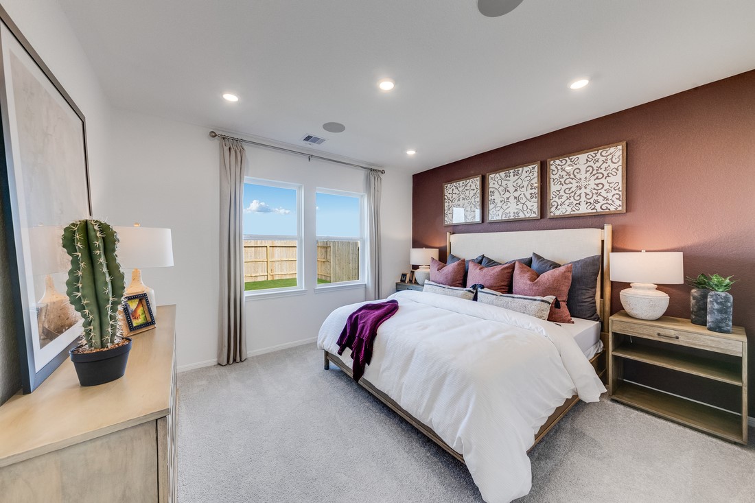 731 Willow Grove Lane Rosenberg, TX 77471 - Photo 11 of 23 a bedroom with bed and balcony