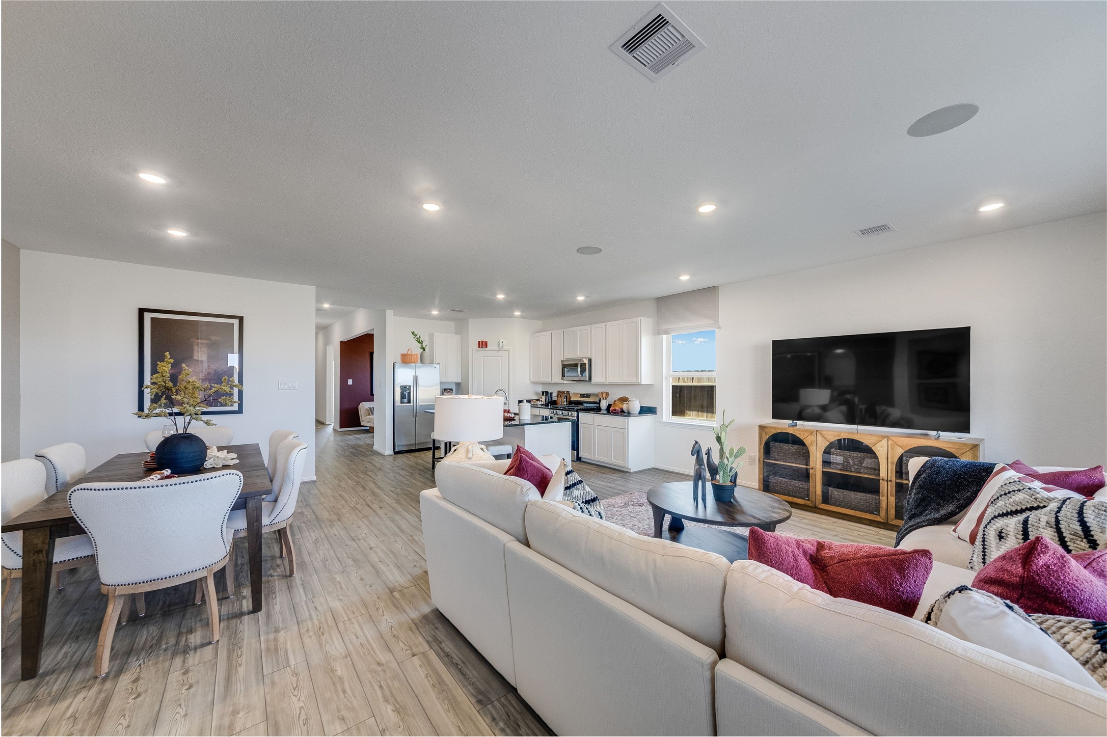 731 Willow Grove Lane Rosenberg, TX 77471 - Photo 8 of 23 a living room with furniture and a flat screen tv