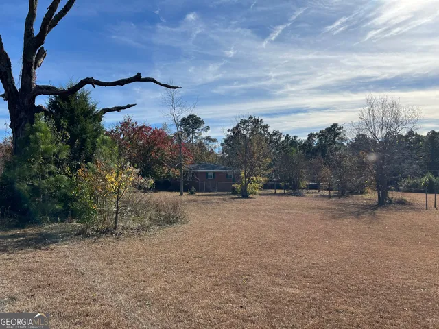 a view of an outdoor space with mountain view