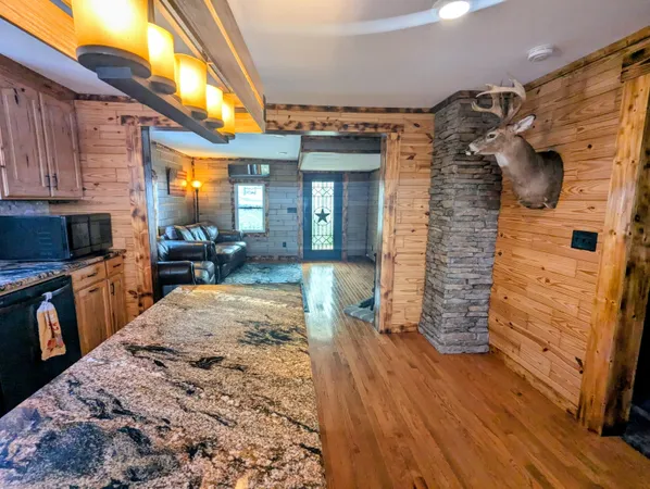 a view of front door and bedroom