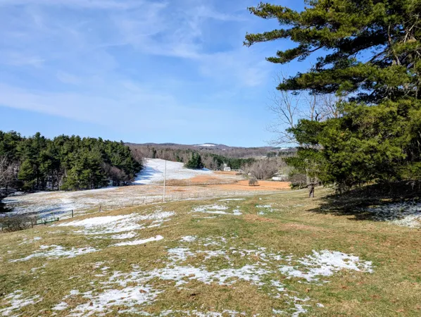 a view of a lake with houses