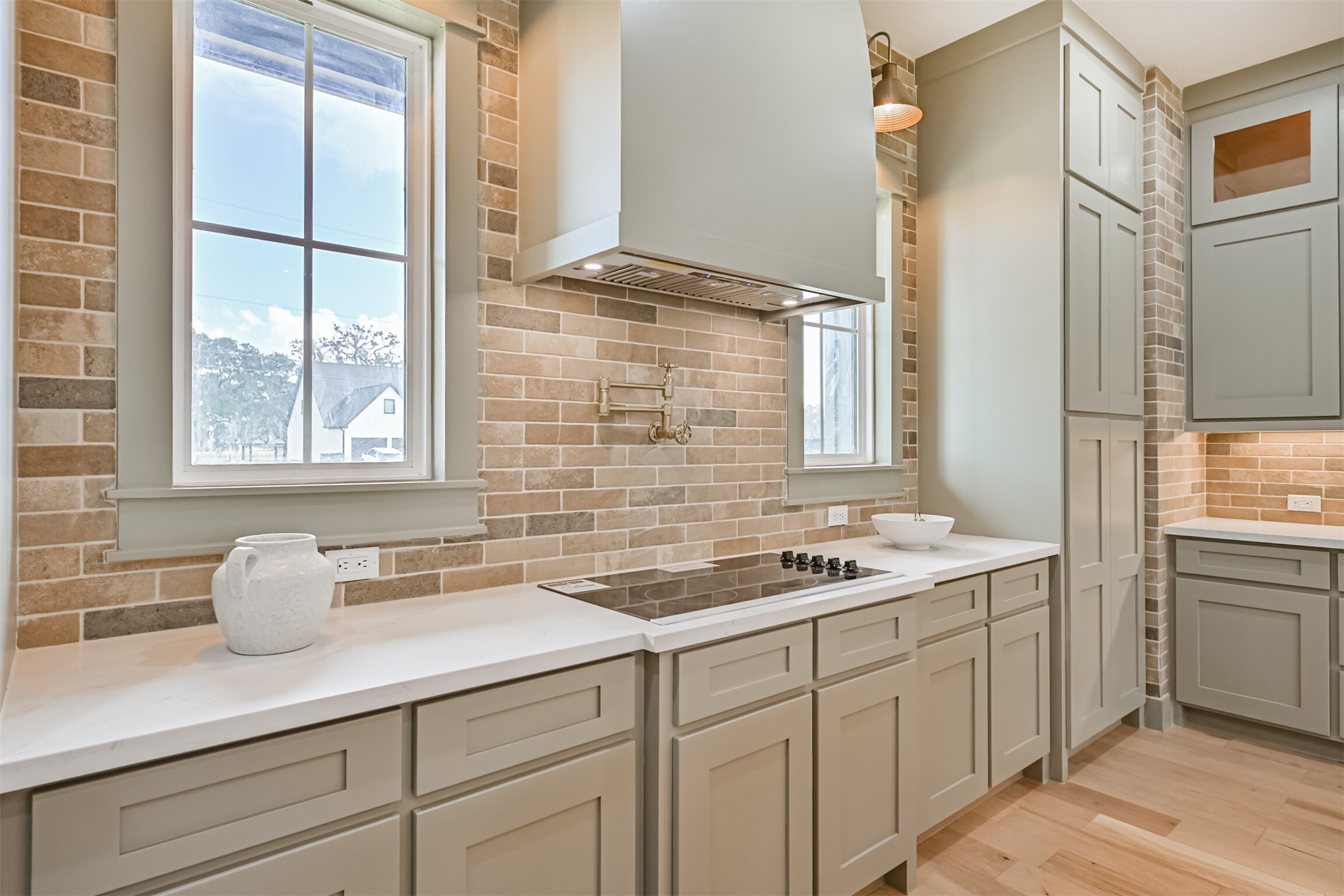 208 Pony Trail Angleton, TX 77515 - Photo 20 of 50 a bathroom with a granite countertop sink mirror and window