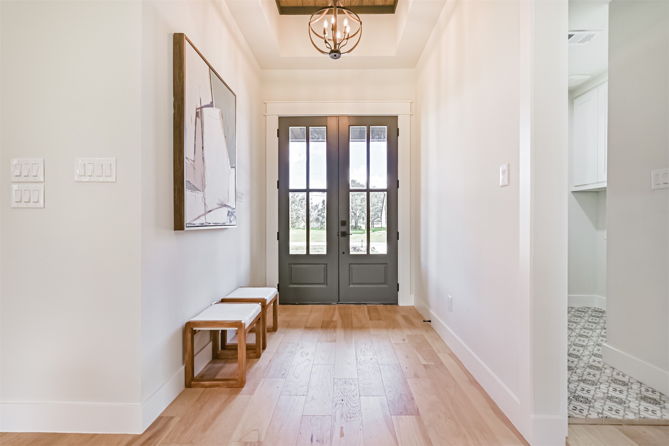 208 Pony Trail Angleton, TX 77515 - Photo 5 of 50 a view of empty room with wooden floor and fan