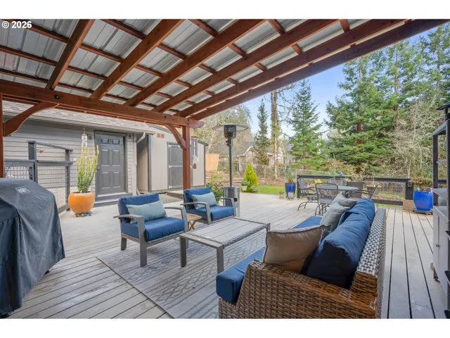 a outdoor space with patio lots of furniture