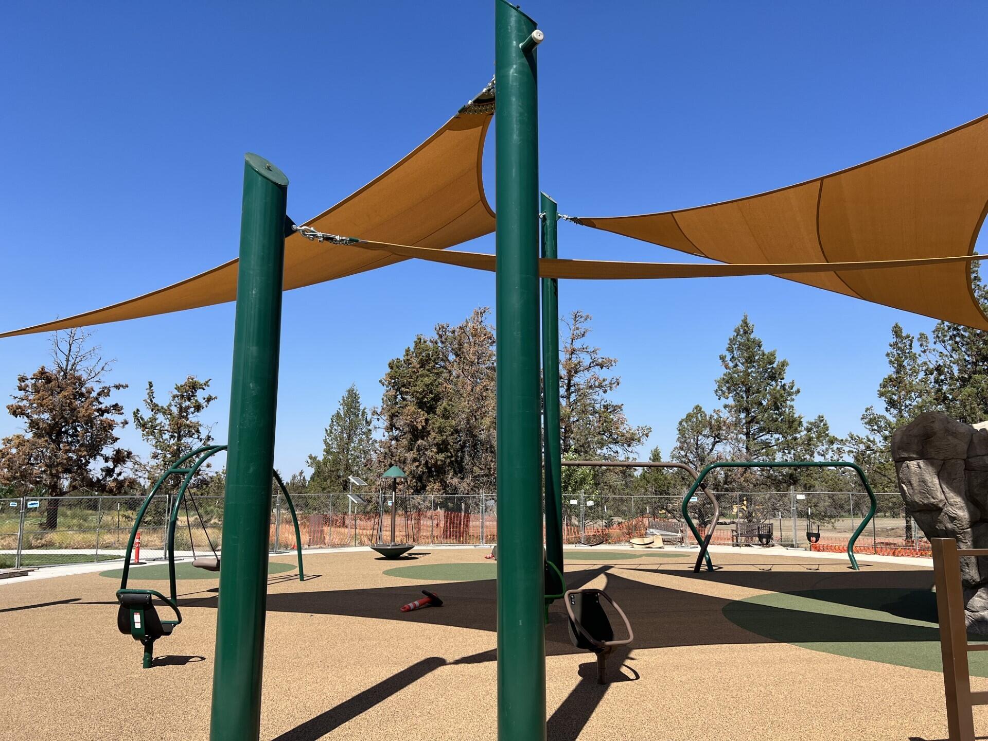 3865 Northeast Eagle Road Bend, OR 97701 - Photo 24 of 27 Play structure features shade for even the hottest of summer days.