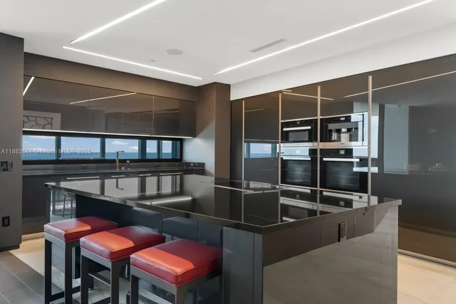 a room with furniture