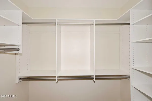 a close view of closet
