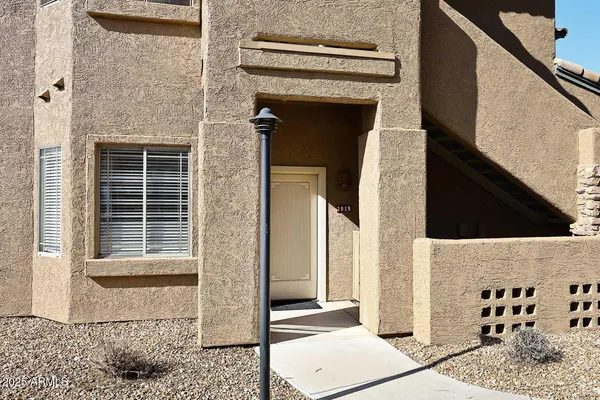 a view of a door of the house