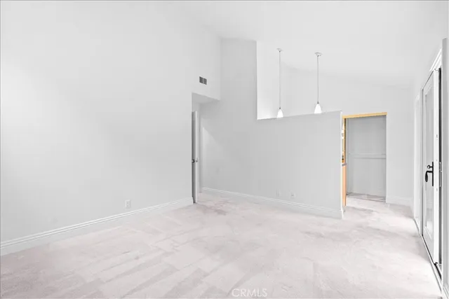 a view of an empty room