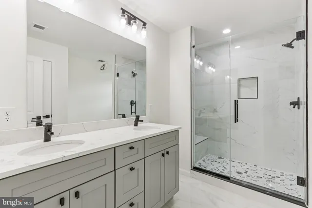 a view of a room with rack on the wall