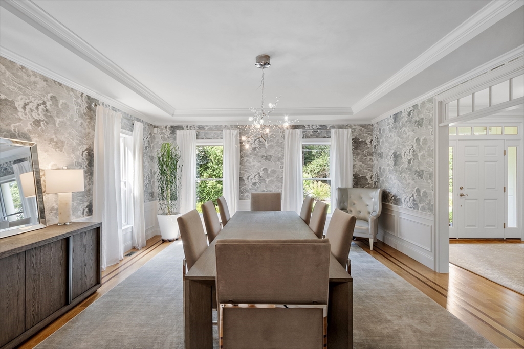 77 Revolutionary Road Concord, MA 01742 - Photo 7 of 42 a view of a dining room with furniture window and outside view