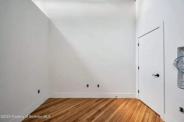 a view of a room with a barbeque