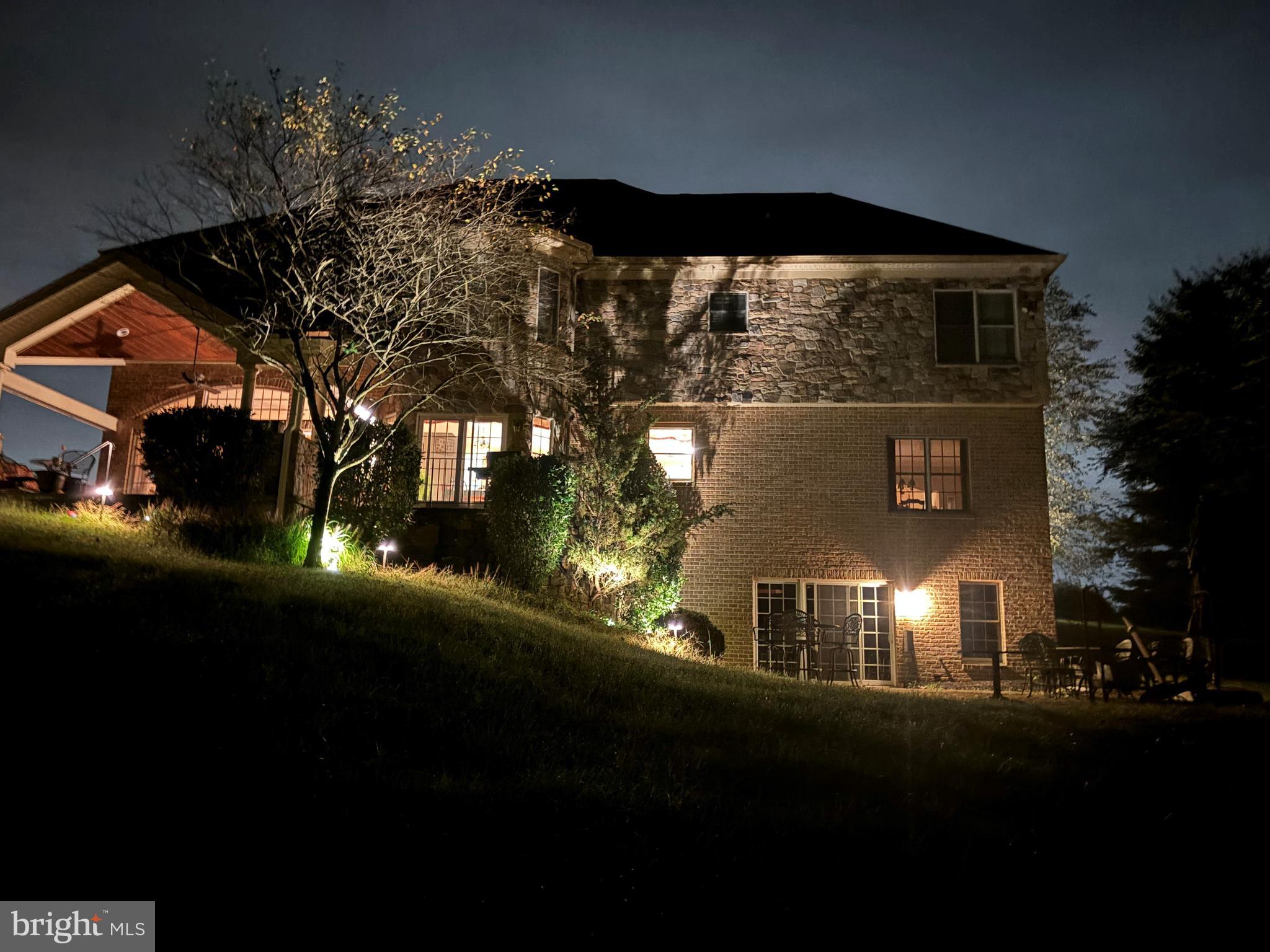 1608 Angleside Road Fallston, MD 21047 - Photo 100 of 107 Rear view of home at night!