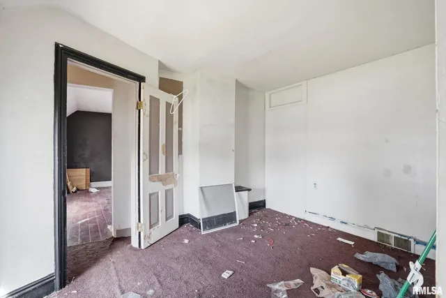 a view of an empty room