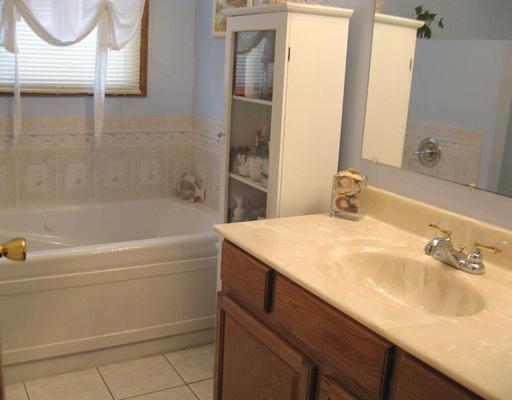 102 Leslie Road Monroeville, PA 15146 - Photo 10 of 18 Master Bath/Spa. Master bath offers cathedral ceilings, ceramic flooring, jacuzzi tub and separate shower.