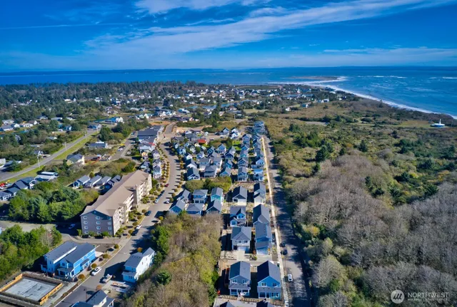 an aerial view of a city