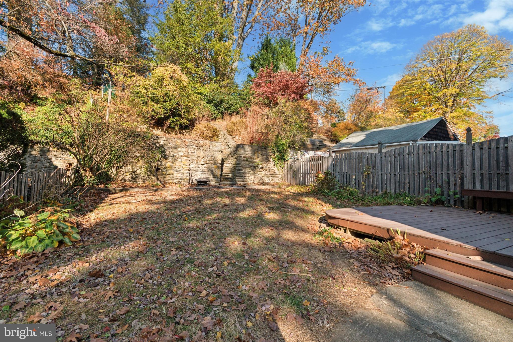 221 Mather Road Jenkintown, PA 19046 - Photo 42 of 52 View from side of home into the back garden.