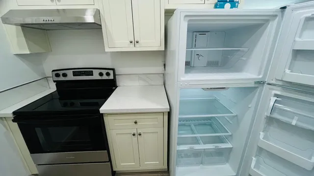 a close view of a stove top oven