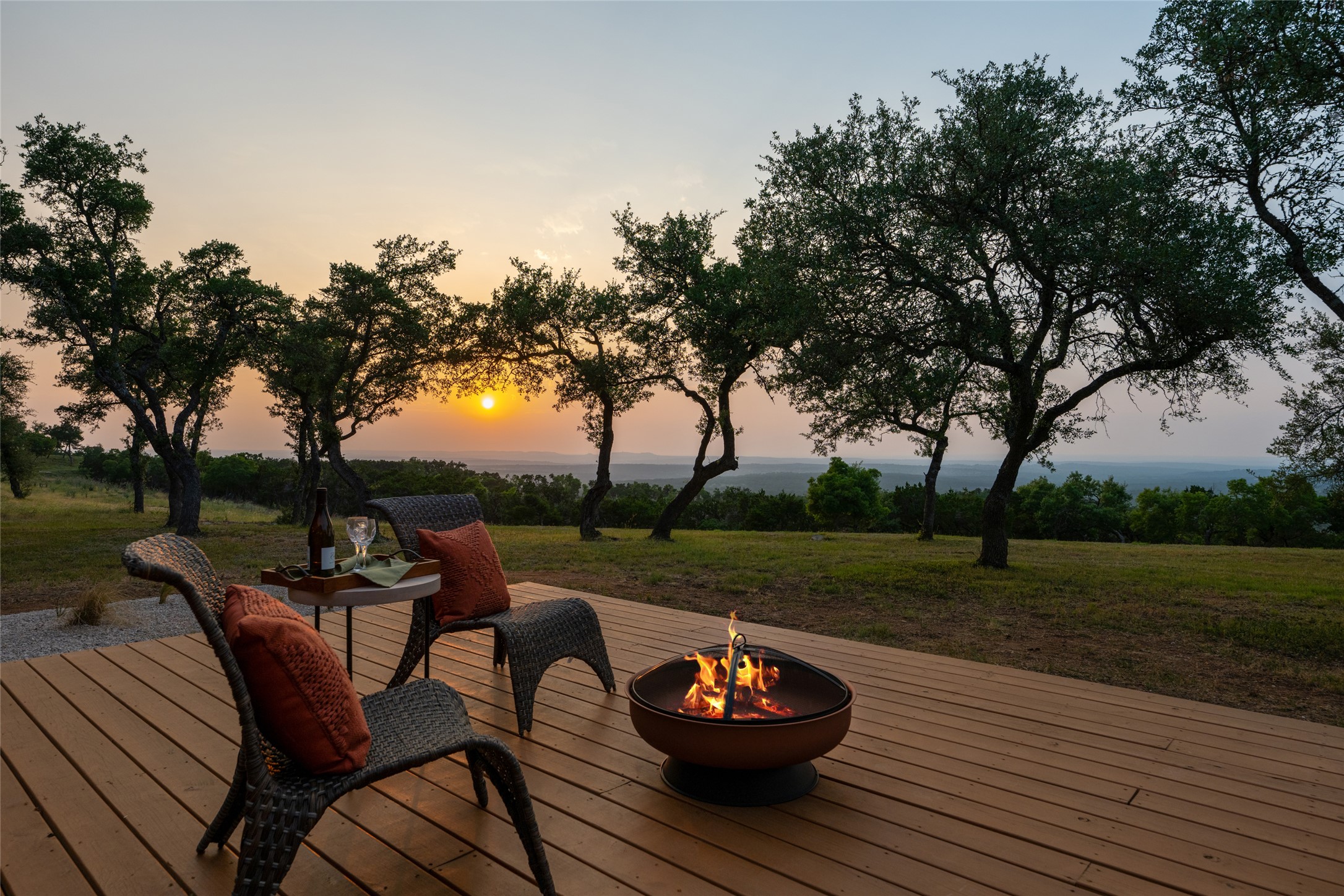 1276 Canyon Crossing View Dripping Springs, TX 78620 - Photo 4 of 33 a view of a couches in backyard of house