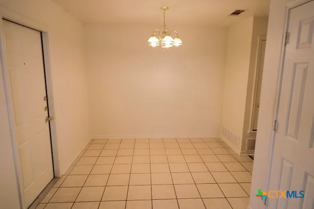 a view of an empty room