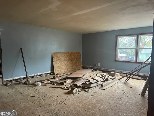 a room with furniture