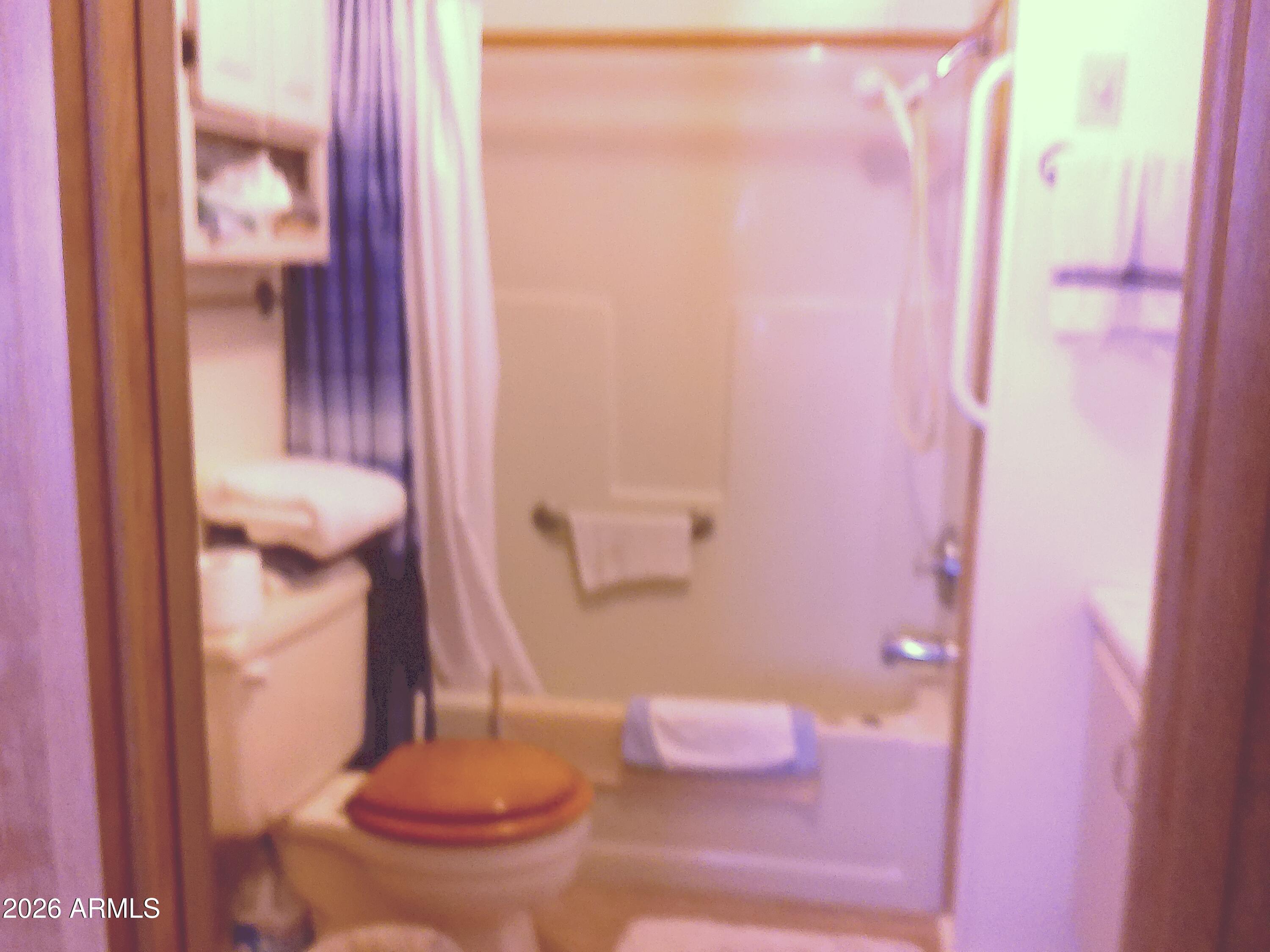 800 West Apache Trail, Unit 142 Apache Junction, AZ 85120 - Photo 19 of 33 a bathroom with a sink and a toilet