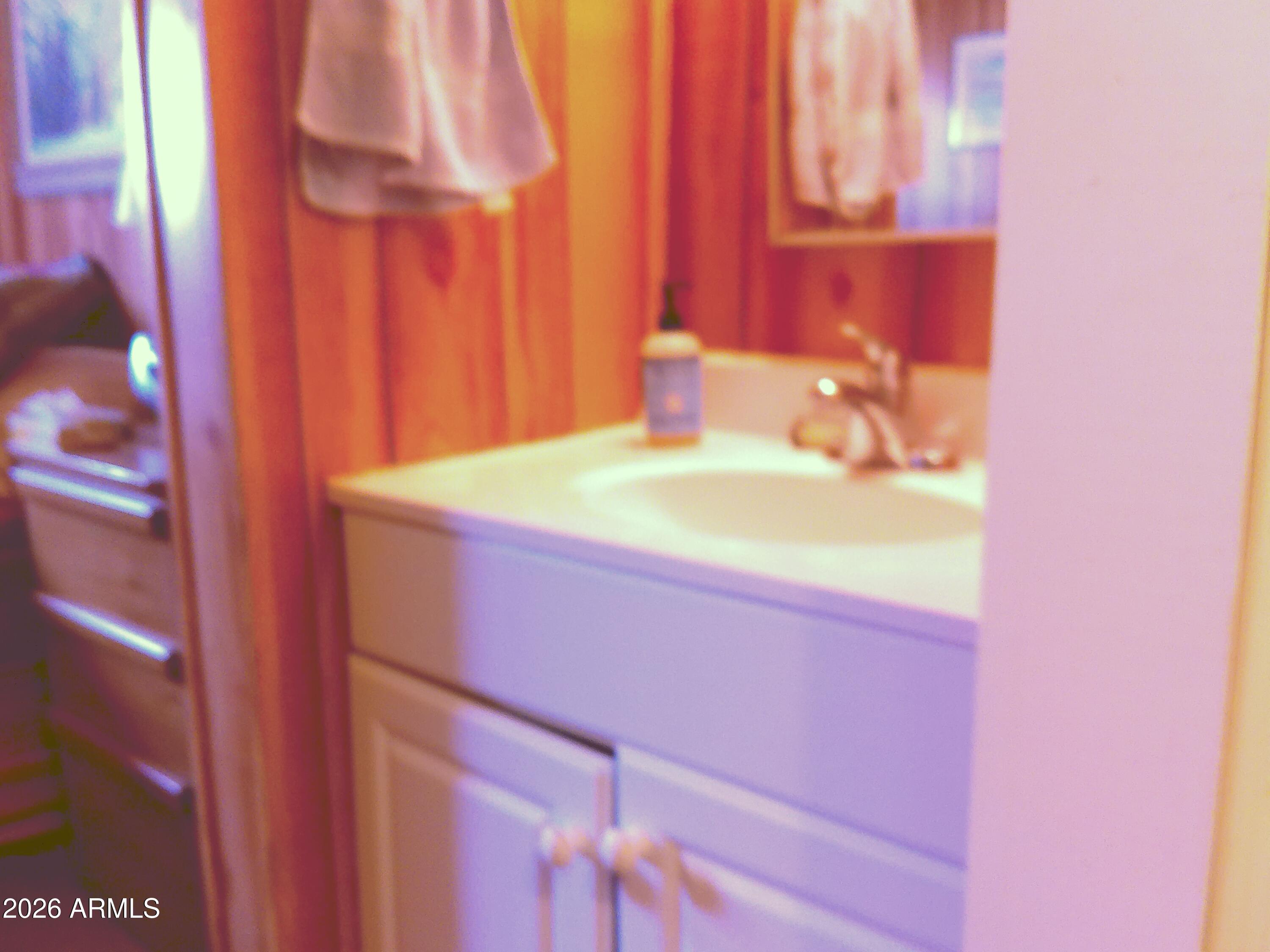 800 West Apache Trail, Unit 142 Apache Junction, AZ 85120 - Photo 31 of 33 a bathroom with a sink and a mirror