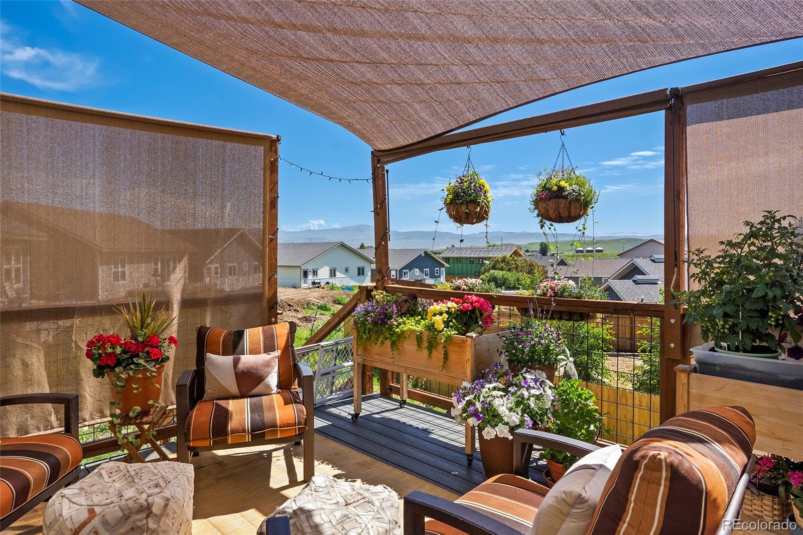 365 Lake View Road Hayden, CO 81639 - Photo 23 of 24 a outdoor living space with patio furniture and potted plants