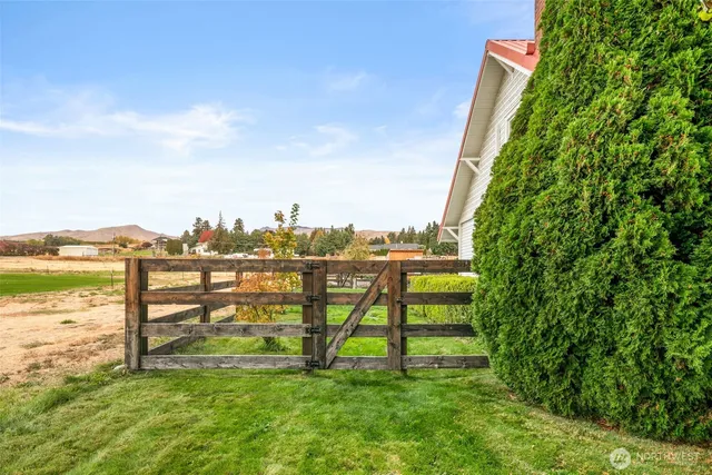 a view of a porch with seating space