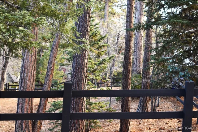 a view of a street from a balcony