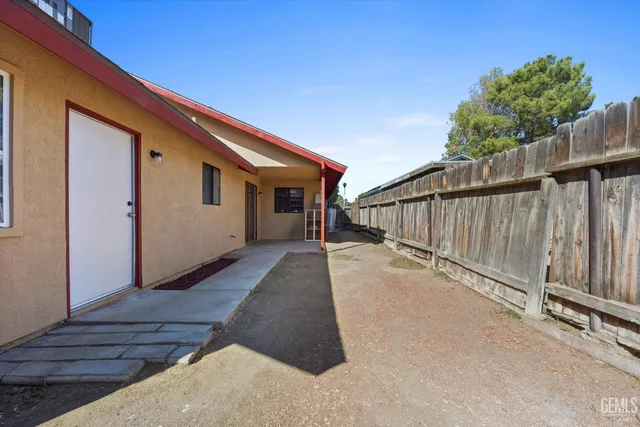 a view of a house with wooden floor