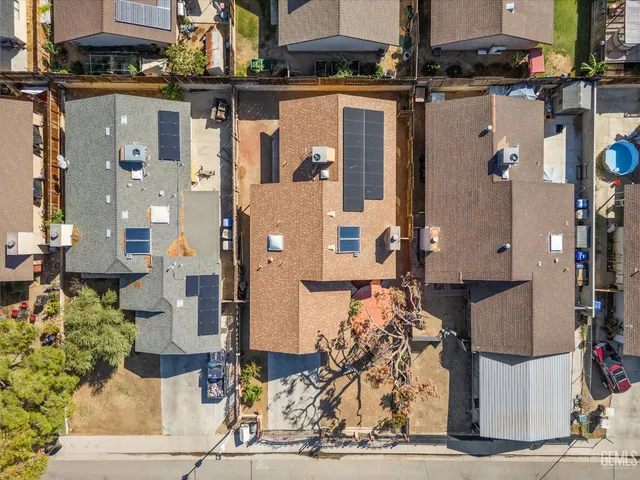 a front view of a building with street view