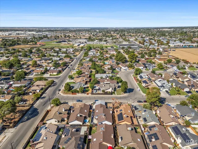 an aerial view of a city