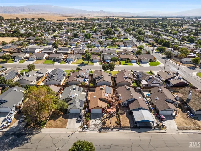 an aerial view of a city